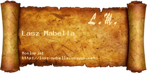 Lasz Mabella névjegykártya